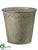 Tin Bucket - Gray - Pack of 10