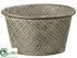 Silk Plants Direct Tin Bucket - Gray - Pack of 10