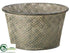 Silk Plants Direct Tin Bucket - Gray - Pack of 10