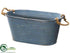Silk Plants Direct Planter - Blue Whitewashed - Pack of 4