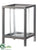 Metal Candle Holder - Clear Black - Pack of 6