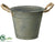 Metal Container - Gray - Pack of 12
