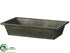 Silk Plants Direct Antique Tin Tray - Gray Antique - Pack of 12