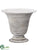 Metal Urn - Rust Whitewashed - Pack of 4