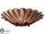 Scalloped Metal Plate - Copper Antique - Pack of 2