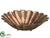 Scalloped Metal Plate - Copper Antique - Pack of 2