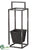 Hanging Metal Planter - Gray - Pack of 6
