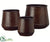 Tin Planter - Brown - Pack of 1