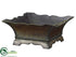 Silk Plants Direct Square Planter - Brown - Pack of 24