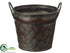 Silk Plants Direct Round Planter - Brown Dark - Pack of 96