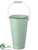 Tin Bucket - Green - Pack of 8