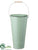 Tin Bucket - Green - Pack of 8