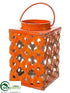 Silk Plants Direct Lantern - Orange - Pack of 2