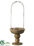 Silk Plants Direct Glass Dome - Clear Brown - Pack of 1