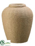 Silk Plants Direct Rope Vase - Beige - Pack of 2