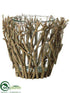 Silk Plants Direct Branch Container - Natural Clear - Pack of 8