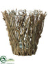 Silk Plants Direct Branch Container - Natural Clear - Pack of 8
