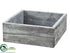 Silk Plants Direct Wood Box - Whitewashed - Pack of 12