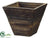 Square Planter - Brown - Pack of 36