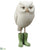 Owl Wearing Boots - Cream Green - Pack of 2