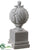 Leaf Finial - Gray - Pack of 4