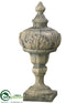 Silk Plants Direct Finial - Gray Antique - Pack of 1