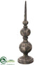 Silk Plants Direct Finial - Gray - Pack of 1