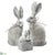 Bunny Family - Gray Antique - Pack of 1