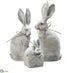 Silk Plants Direct Bunny Family - Gray  - Pack of 1
