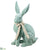 Bunny With Bow Tie - Teal - Pack of 1