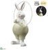 Silk Plants Direct Battery Operated Bunny With Light - Pink Green - Pack of 4