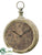 Iron Clock - Brown Antique - Pack of 1