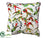 Bird Pillow - White Green - Pack of 6