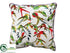 Silk Plants Direct Bird Pillow - White Green - Pack of 6
