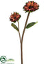 Silk Plants Direct Preserved Petal Sunflower Spray - Brown - Pack of 12