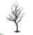 Plastic Twig Tree - Black - Pack of 4