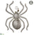Spider Ornament - Clear - Pack of 6