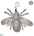Silk Plants Direct Bee Ornament - Clear - Pack of 6