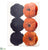 Assortment Velvet Pumpkin - Orange Black - Pack of 12