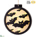 Silk Plants Direct Battery Operated Bat Wall Decor With Light - Black - Pack of 4