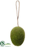 Silk Plants Direct Moss Egg Ornament - Green - Pack of 16