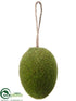 Silk Plants Direct Moss Egg Ornament - Green - Pack of 24