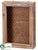 Silk Plants Direct Wood Wall Piece - Natural Rust - Pack of 4