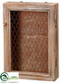 Silk Plants Direct Wood Wall Piece - Natural Rust - Pack of 4