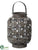 Metal Filigree Lantern - Brown Antique - Pack of 6