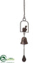 Silk Plants Direct Hanging Bird Bell - Rust - Pack of 12