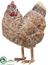 Silk Plants Direct Chicken - Brown Antique - Pack of 2
