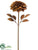 Knock-Down Metal Mum Garden Stake - Rust - Pack of 2