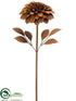 Silk Plants Direct Knock-Down Metal Mum Garden Stake - Rust - Pack of 2