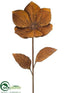Silk Plants Direct Metal Christmas Rose Spray - Rust - Pack of 4